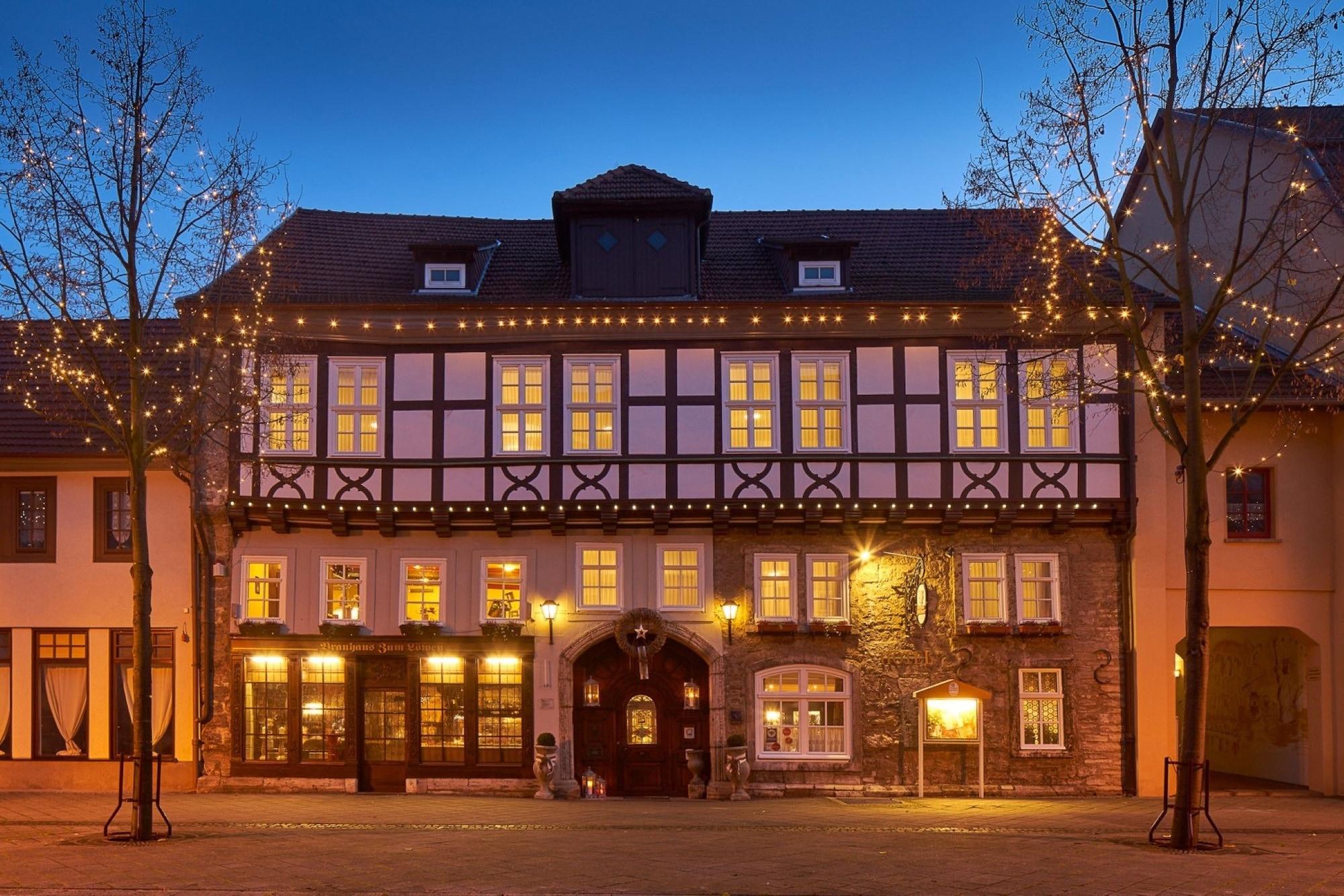 Отель Brauhaus Zum Loewen Мюльхаузен Экстерьер фото