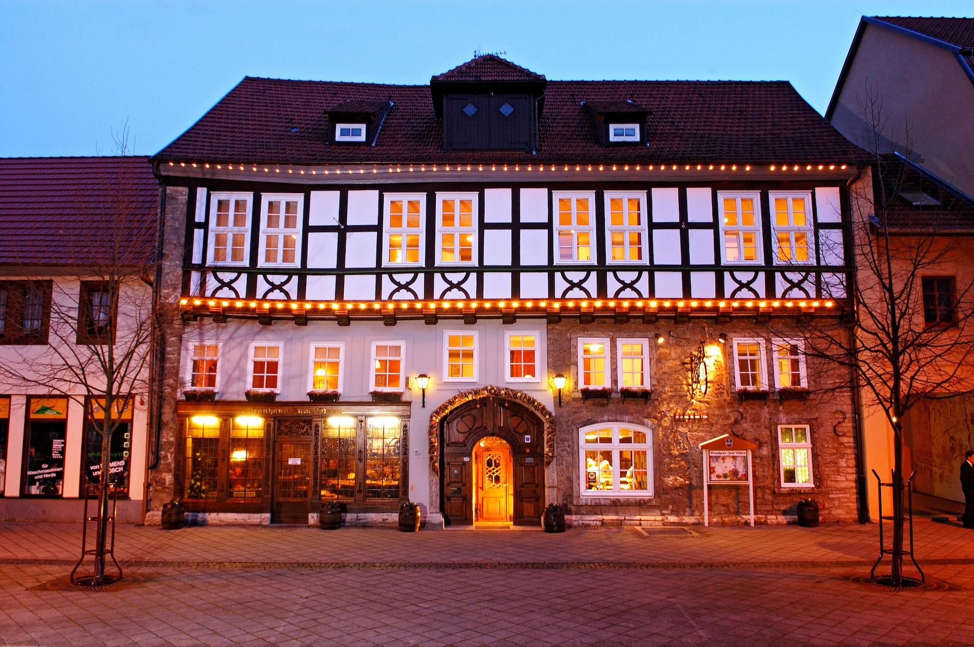 Отель Brauhaus Zum Loewen Мюльхаузен Экстерьер фото