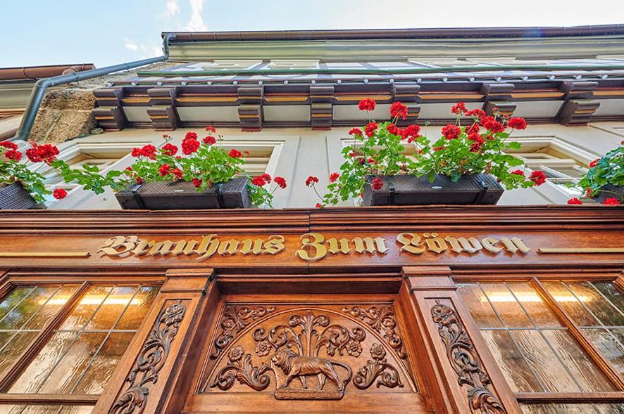 Отель Brauhaus Zum Loewen Мюльхаузен Экстерьер фото