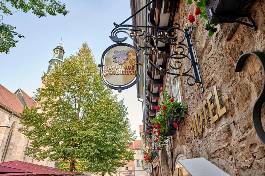 Отель Brauhaus Zum Loewen Мюльхаузен Экстерьер фото